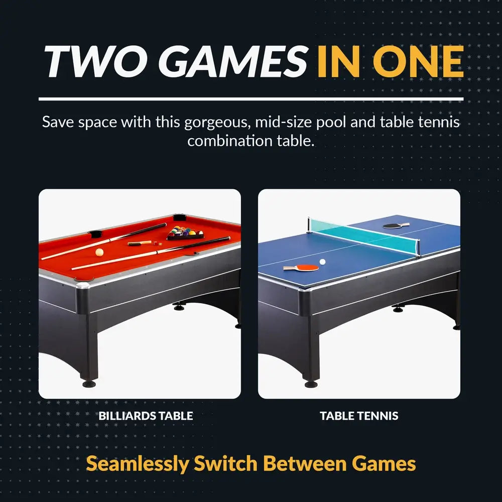 Hathaway Maverick 7-ft Pool Table – Billiards & Table Tennis