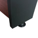 A detailed shot of the adjustable leg leveler on the Hathaway Metropolitan 54-inch Foosball Table, showing it at the base of the pedestal leg.