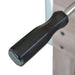 Octagonal ergonomic handle on a chrome rod, providing a comfortable, non-slip grip during foosball play.