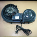 Air hockey table blower motor with attached power cord, featuring durable plastic housing and high-speed fan for consistent airflow during gameplay.