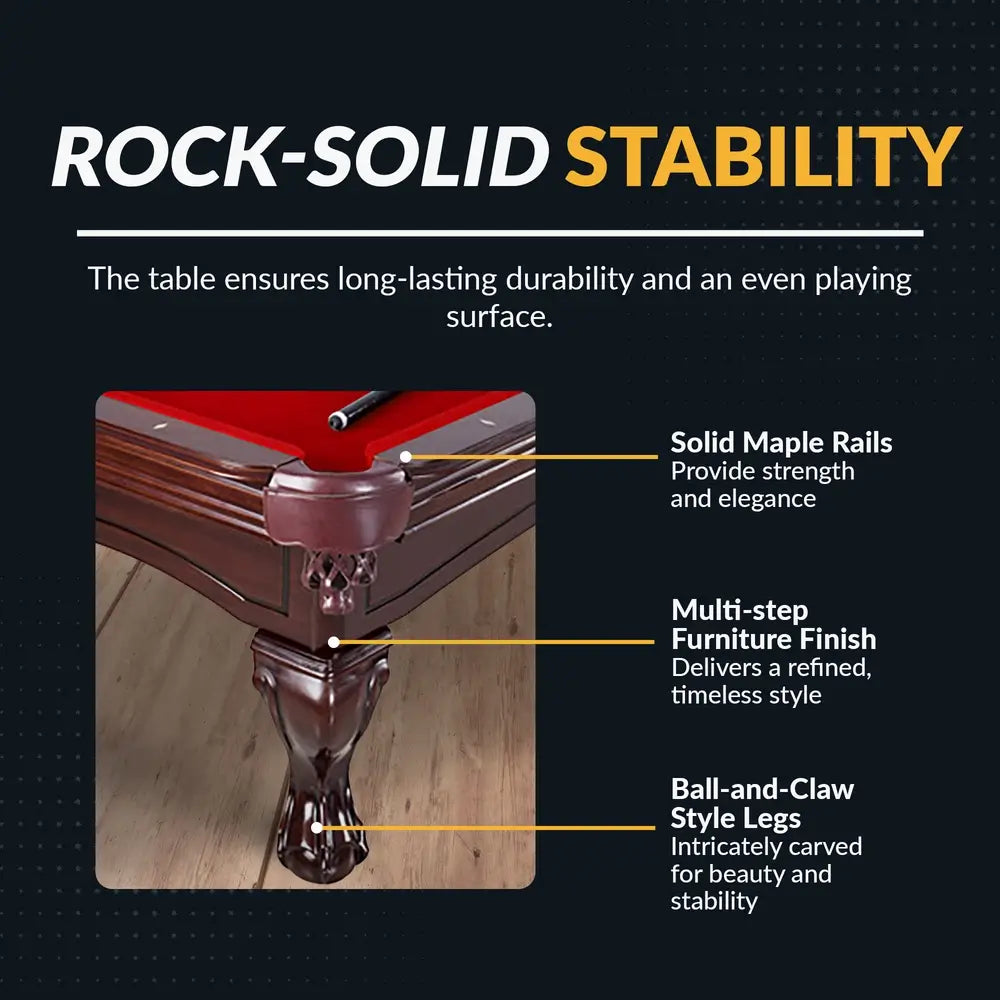 Hathaway Augusta 8-ft Non-Slate Pool Table