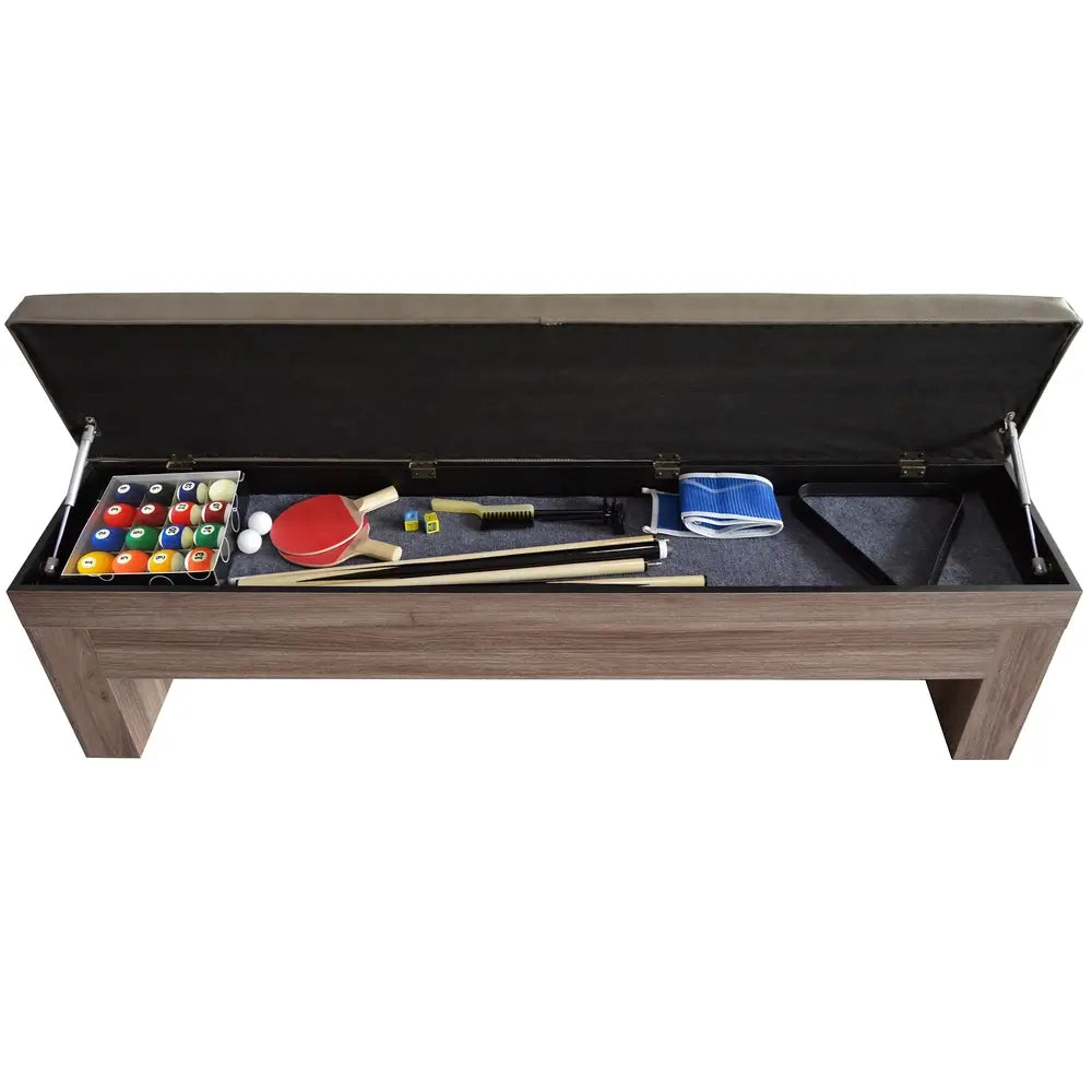 Hathaway Newport 7-ft Pool Table Combo – Dining & Benches