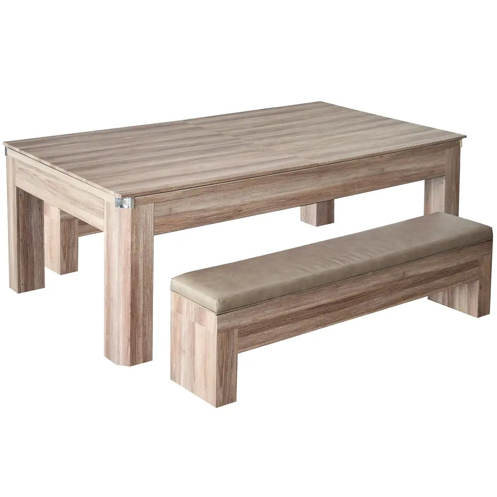 Hathaway Newport 7-ft Pool Table Combo – Dining & Benches