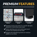 Premium features of the Breakaway Dome Hockey Table including digital score keeper, adjustable leg levelers, and a high-gloss surface for precision puck movement