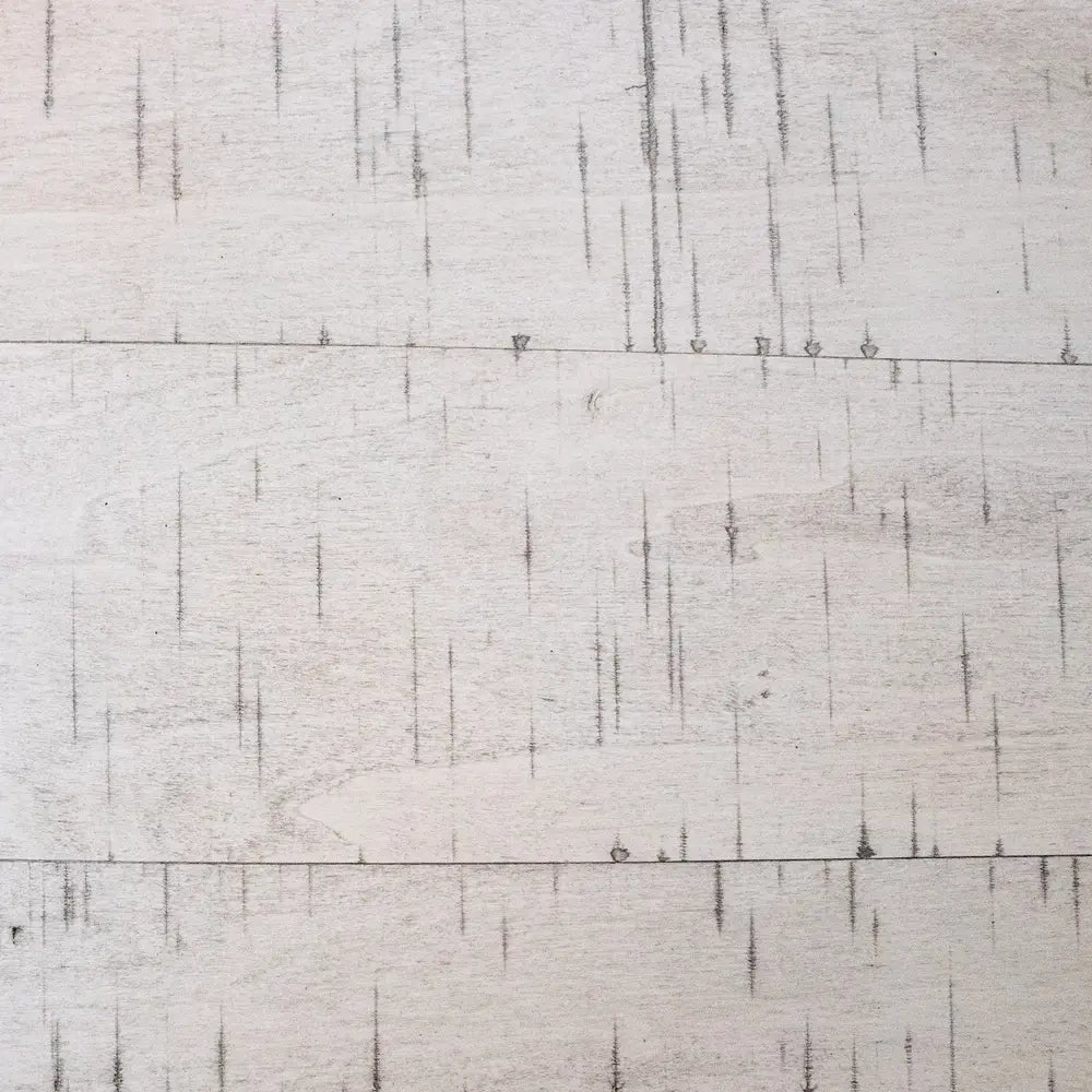 Distressed wood grain close-up of Hathaway driftwood tabletop, emphasizing rustic charm and farmhouse-style aesthetic.