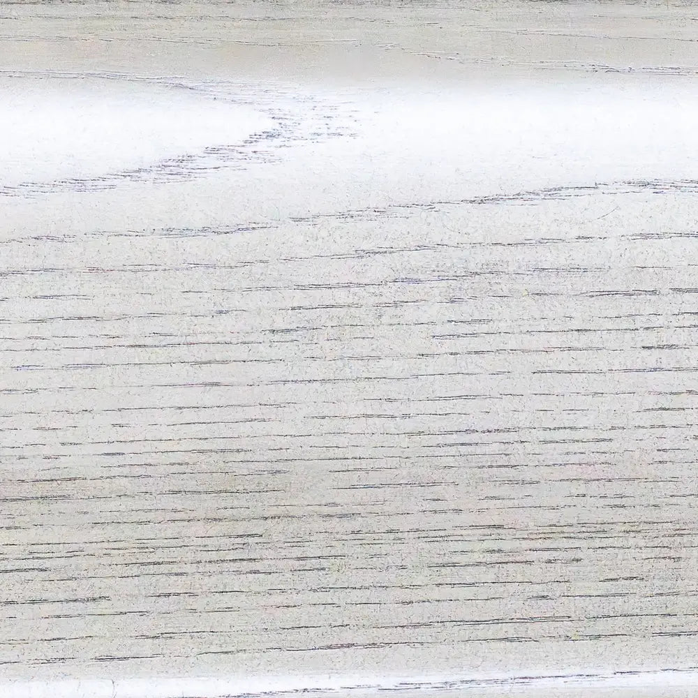 Detailed view of the driftwood-colored birch wood exterior of the Hathaway Montecito 12-ft Shuffleboard Table, highlighting the elegant grain and brushed finish.