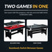 Hathaway Spartan 6-ft Pool Table with Table Tennis Top shown in both billiards and table tennis modes, illustrating its space-saving dual-game functionality and easy transition between games.