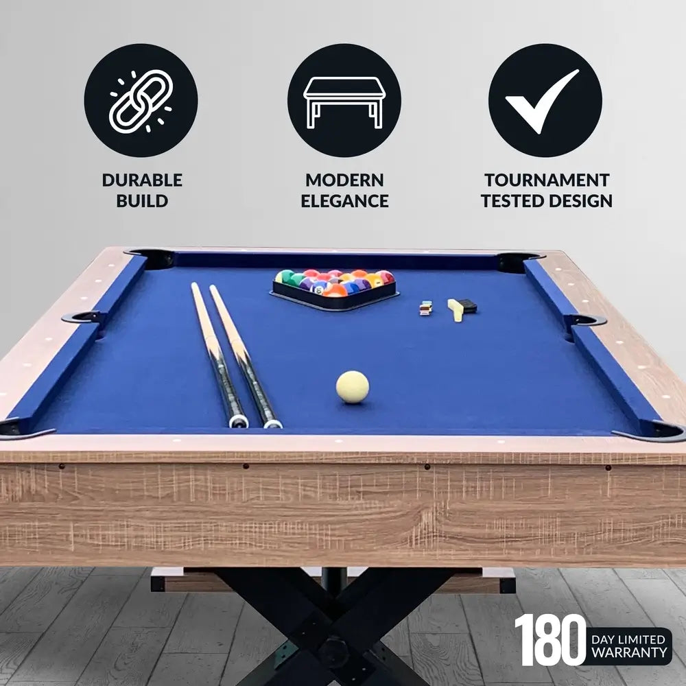 Hathaway Excalibur 7-ft Pool Table – Rustic Farmhouse Style