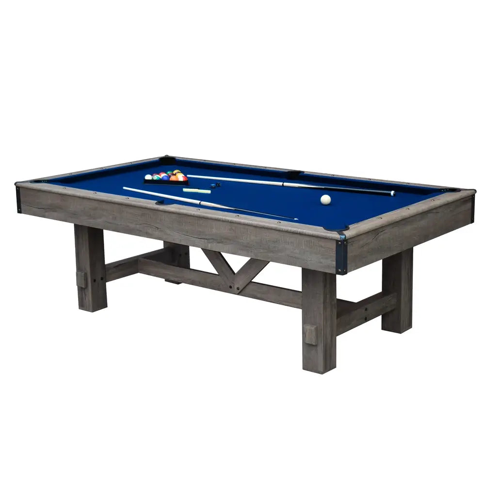 Hathaway Logan 7-ft Pool Table – Rustic Barnwood Combo
