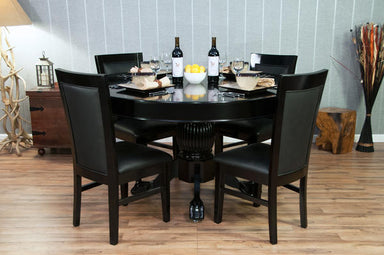 Black Round Dining Top