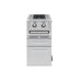 Vertical view of the Broil King Imperial S200 natural gas double side burner cabinet featuring a slim profile and two stainless steel drawers.
