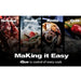 Graphic showing Broil King smart grill versatility for smoking, roasting, rotisserie cooking, and traditional grilling.