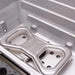 Heavy-duty cast aluminum firebox and burner cradle in the Broilmaster grill for long-lasting performance