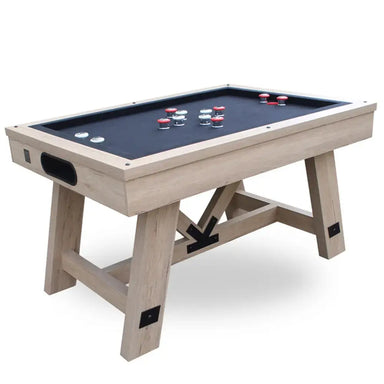 Freetime Fun Baddah Bing 54-inch Bumper Pool Table in Rustic Oak finish with black felt