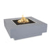 The Outdoor Plus Cabo Square Fire Pit Smooth Gray