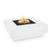 The Outdoor Plus Cabo Square Fire Pit White