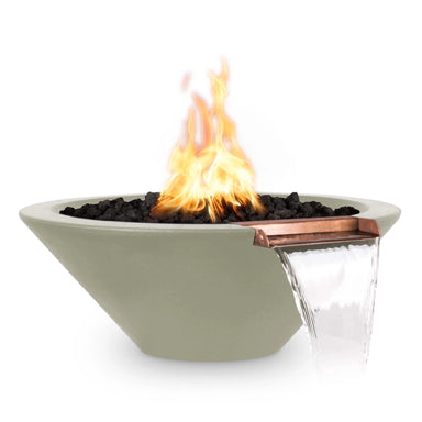 The Outdoor Plus Cazo Fire & Water Bowl GFRC Concrete Ash