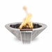 The Outdoor Plus Cazo Wood Grain Fire & Water Bowl - Ivory