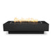 The Outdoor Plus Coronado Rectangular Fire Pit Metal Powder Coat Black