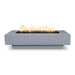 The Outdoor Plus Coronado Rectangular Fire Pit Metal Powder Coat Smooth Gray