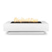 The Outdoor Plus Coronado Rectangular Fire Pit Metal Powder Coat White