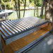 Tagwood BBQ06SS Santa Maria grill adjustable V-grate cooking surface close-up