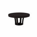 Galaxy Round Poker Table  by Arts Gameroom Ebony Black Dining Top