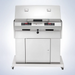 ElectriChef Ruby 32-Inch Grill Front Angle View – Compact and durable marine-grade electric grill with dual digital control panels.