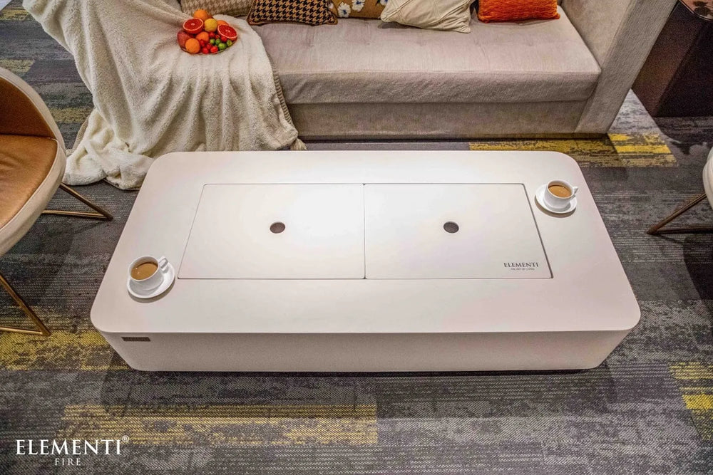 Elementi ECG01CW Sydney Ethanol Fire Table, 23k BTU