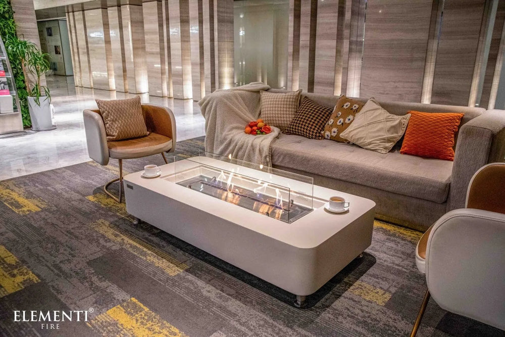 Elementi ECG01CW Sydney Ethanol Fire Table, 23k BTU