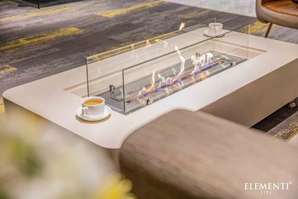 Elementi ECG01CW Sydney Ethanol Fire Table, 23k BTU