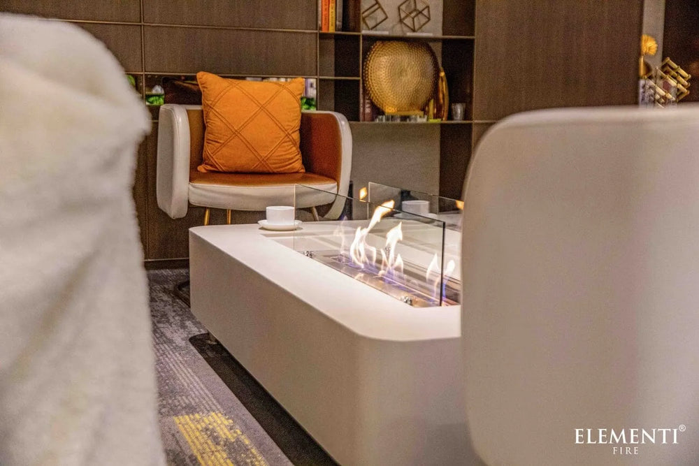 Elementi ECG01CW Sydney Ethanol Fire Table, 23k BTU