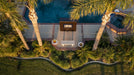 The Outdoor Plus Williams Fireplace – Powder Coat Finish Overhead View