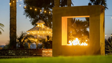The Outdoor Plus Williams Fireplace – Powder Coat Finish Lifestyle