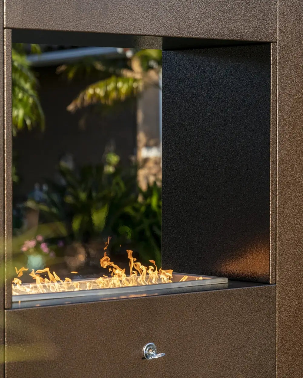 The Outdoor Plus Williams Fireplace – Powder Coat Finish Close up