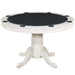 RAM Game Room GTBL48 AW 48-inch round game table with black playing surface and built-in cup holders