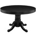 RAM Game Room GTBL48 BLK 48-inch round pedestal dining table in black finish