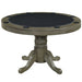 RAM Game Room GTBL48 SL 48-inch round game table with black playing surface and cup holders