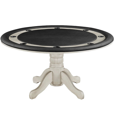 RAM Game Room GTBL60 AW 60-inch round 2-in-1 game table with padded rail and cup holders