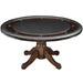 RAM Game Room GTBL60 CAP 60-inch round game table with black playing surface and cup holders