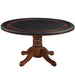 RAM Game Room GTBL60 CN 60-inch round 2-in-1 game table with padded rail and cup holders