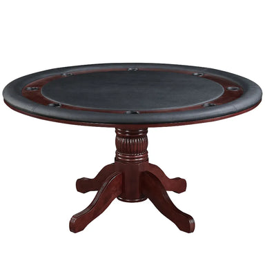 RAM Game Room GTBL60 ET 60-inch round 2-in-1 game table with padded rail and cup holders