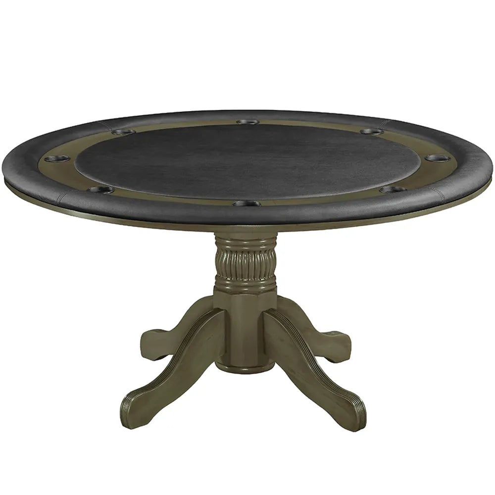 RAM Game Room GTBL60 SL 60-inch round 2-in-1 game table with padded rail and cup holders
