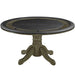 RAM Game Room GTBL60 SL 60-inch round 2-in-1 game table with padded rail and cup holders