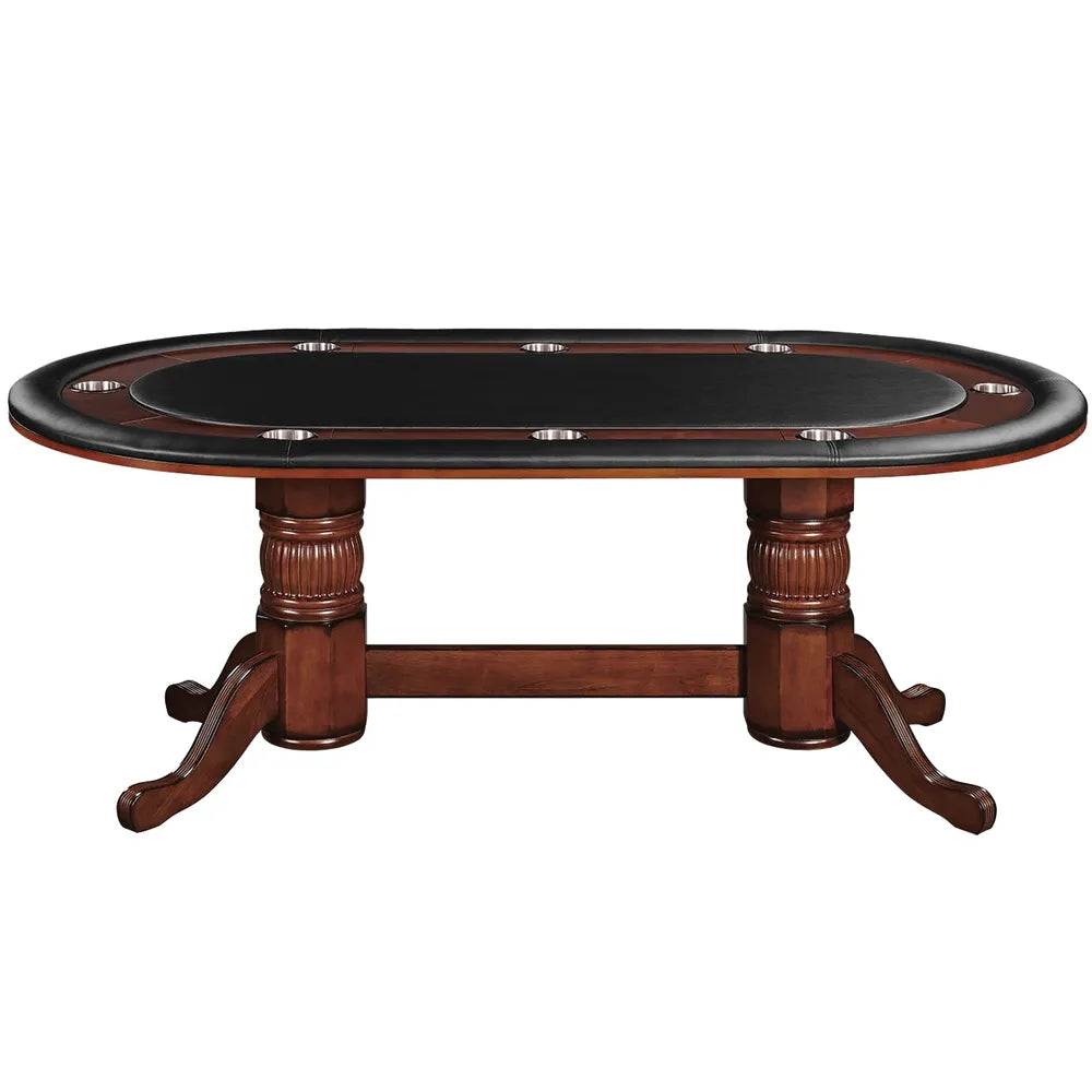 RAM Game Room GTBL84 CN 84-inch oval poker table with cup holders