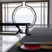 Arts Gameroom Galaxy Ping Pong Table - Black Top with Paddle and ball