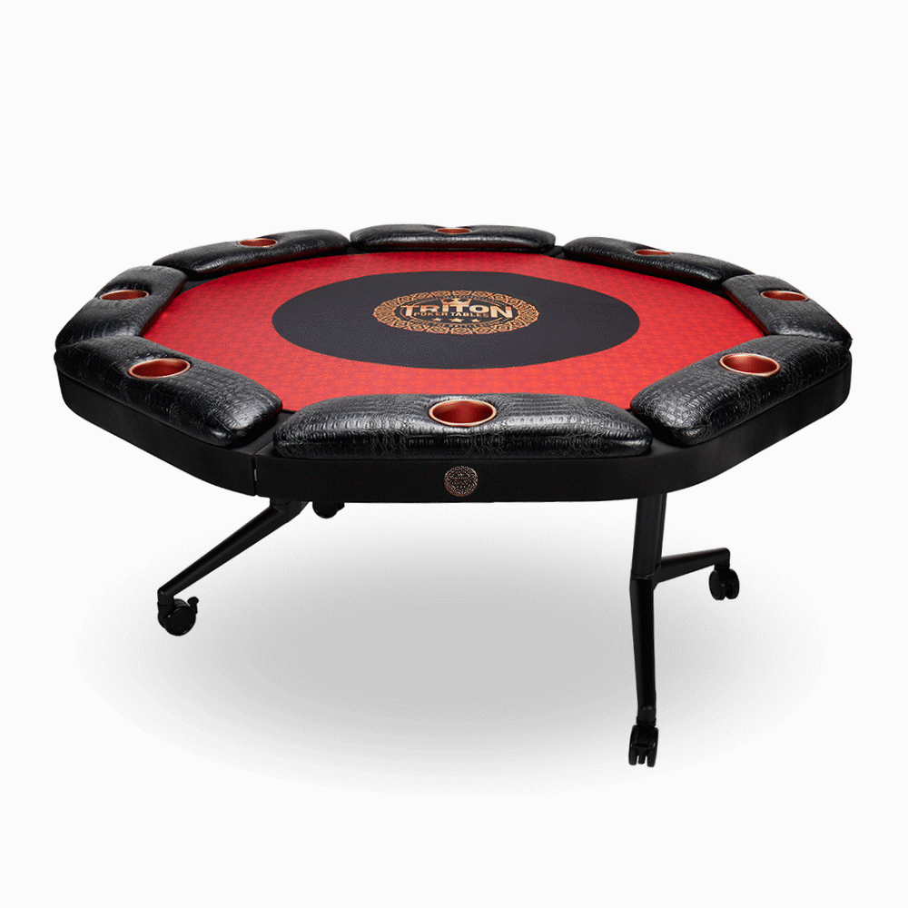 Triton 8 Person Poker Table – Foldable & Comfortable