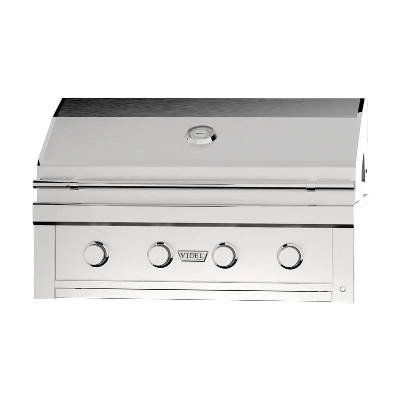 Videl Grills Gran Fuego 36 inch built-in stainless steel BBQ grill close front