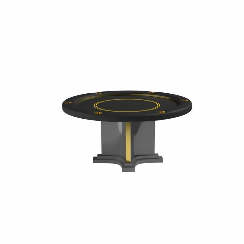 Luxor Round Poker Table by Arts Gameroom Gray