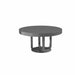 Siamun Round Poker Table by Arts Gameroom Gray Dining Top